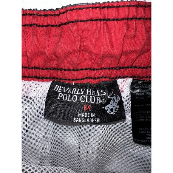 Beverly Hills Polo Club Shorts Mens Medium Plaid Swim Trunks Boardshorts - Picture 4 of 7